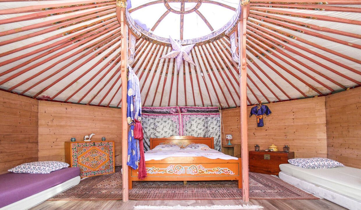 Intérieur de la Yourte